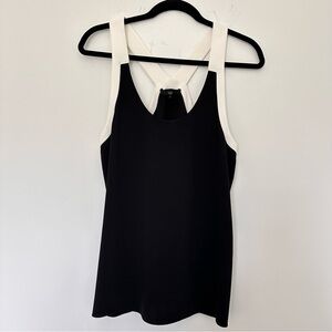 Tibi (6) Black + White Elegant Halter Top – Old Money, Minimalist, Luxe Designer